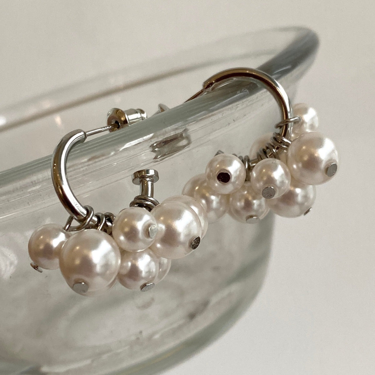Pearl Cluster Earrings