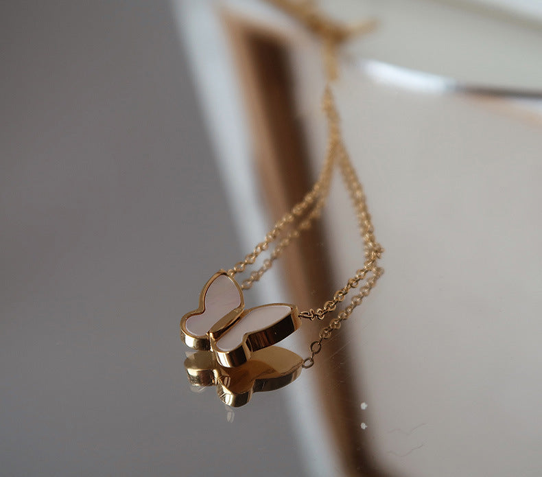 Pearl Butterfly Necklace
