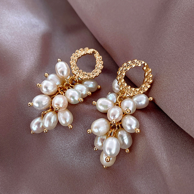 Freshwater Pearl Wheat Earrings