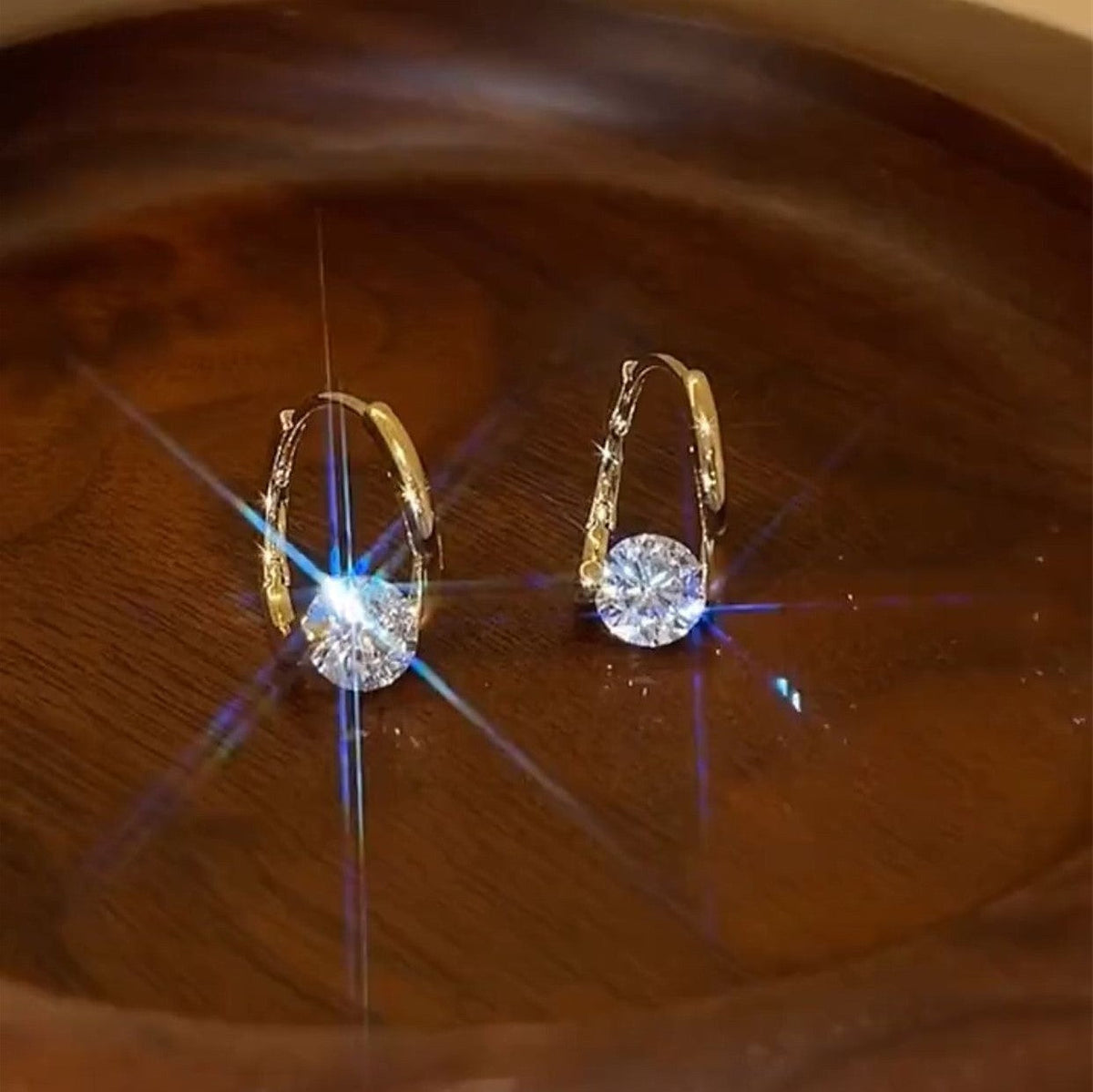 Diamond Round Stud Earrings