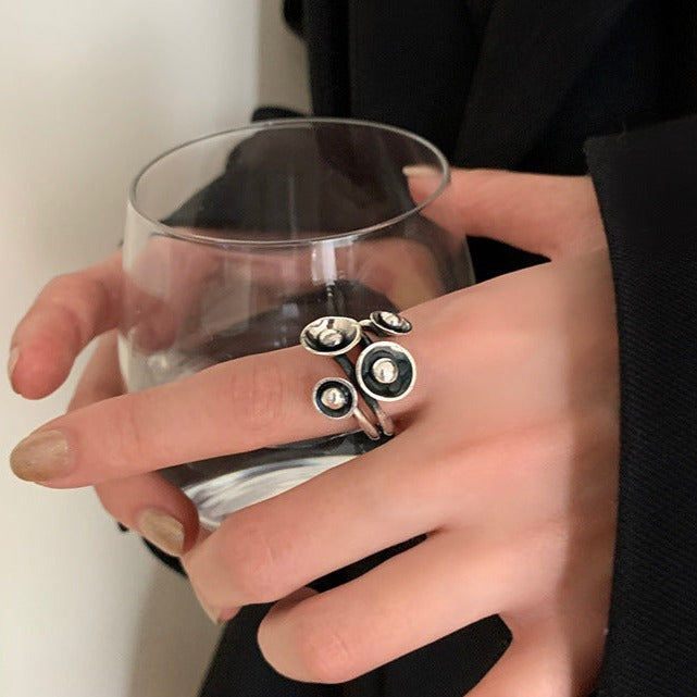 Vintage Floral Geometric Ring
