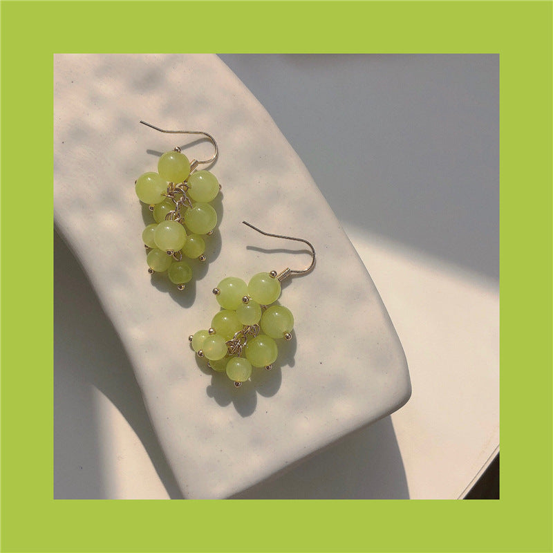 Green Grape Earrings