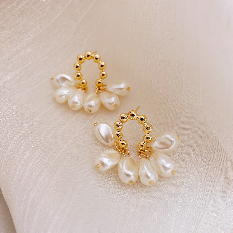 Pearl Hoop Earrings