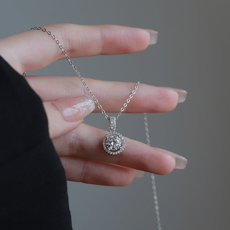 High Quality Sterling Silver Diamond Necklace