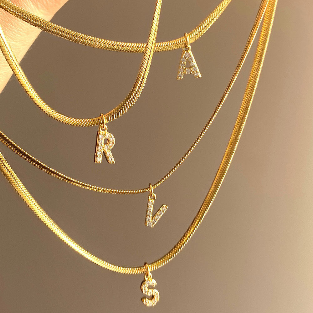 French Style Letter Necklace