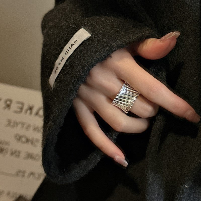 S925 Sterling Silver Curve Ring