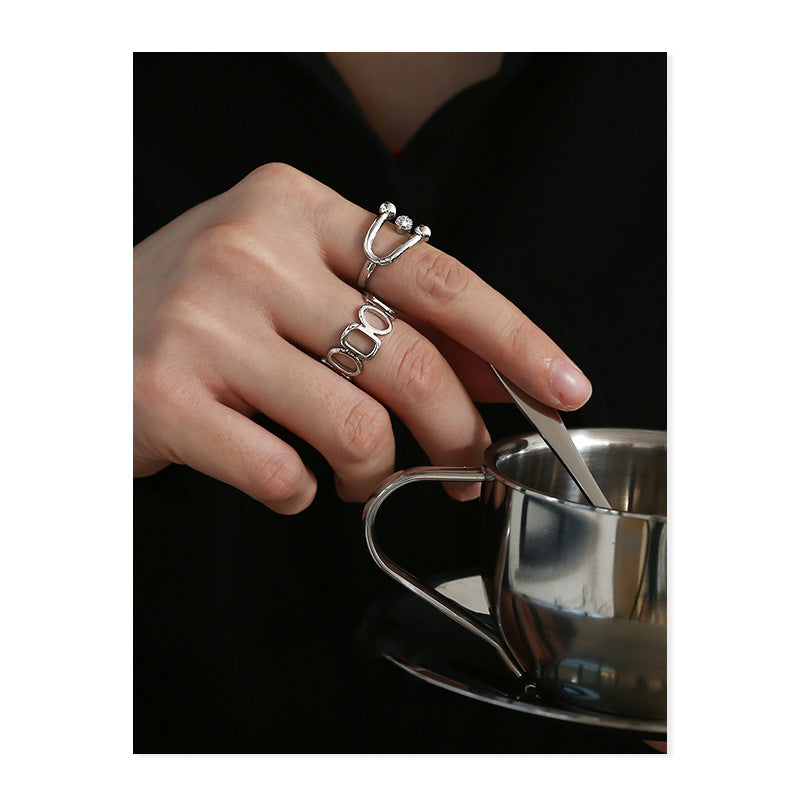 Crossover Micropavé Open End Ring Jewelry