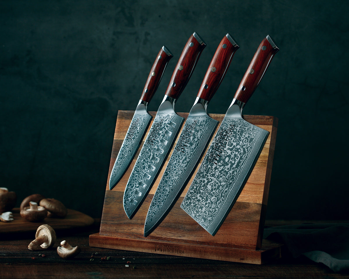 Acacia Wood Magnetic Knife Stand