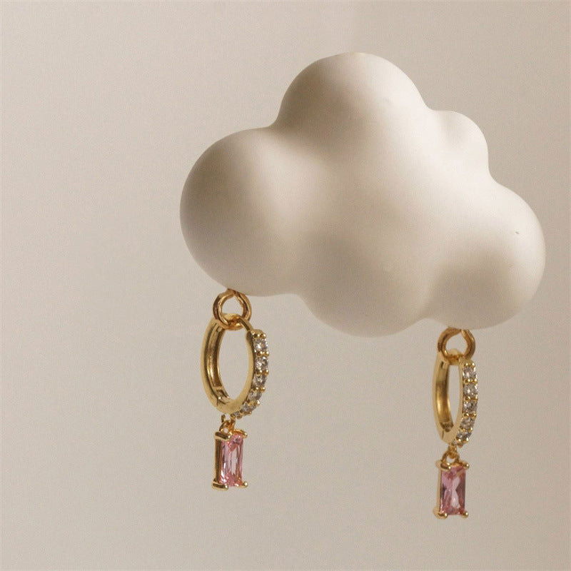 Mini Zirconia Hoop Earrings