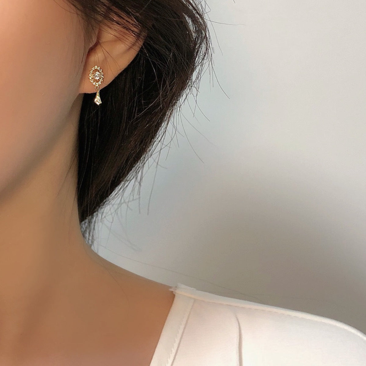 925 Sterling Silver Vintage Elegant Earrings