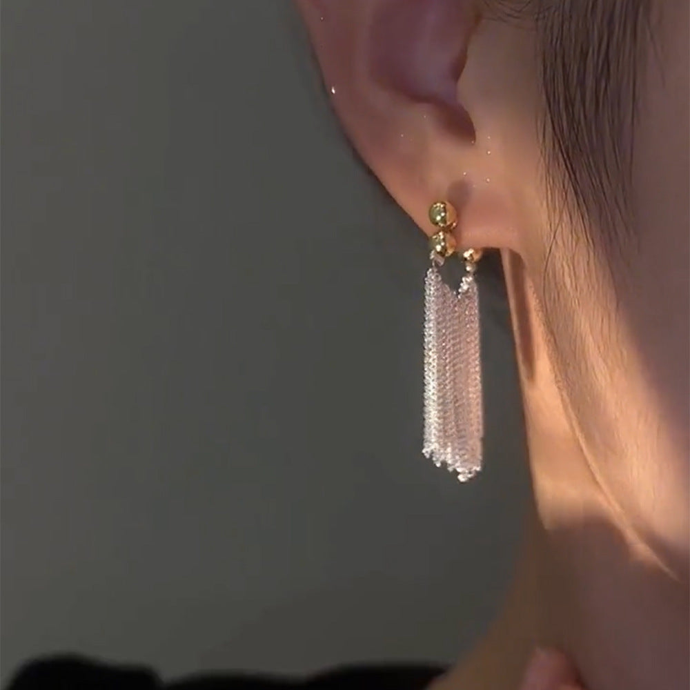 Galaxy Waterfall Tassel Earrings