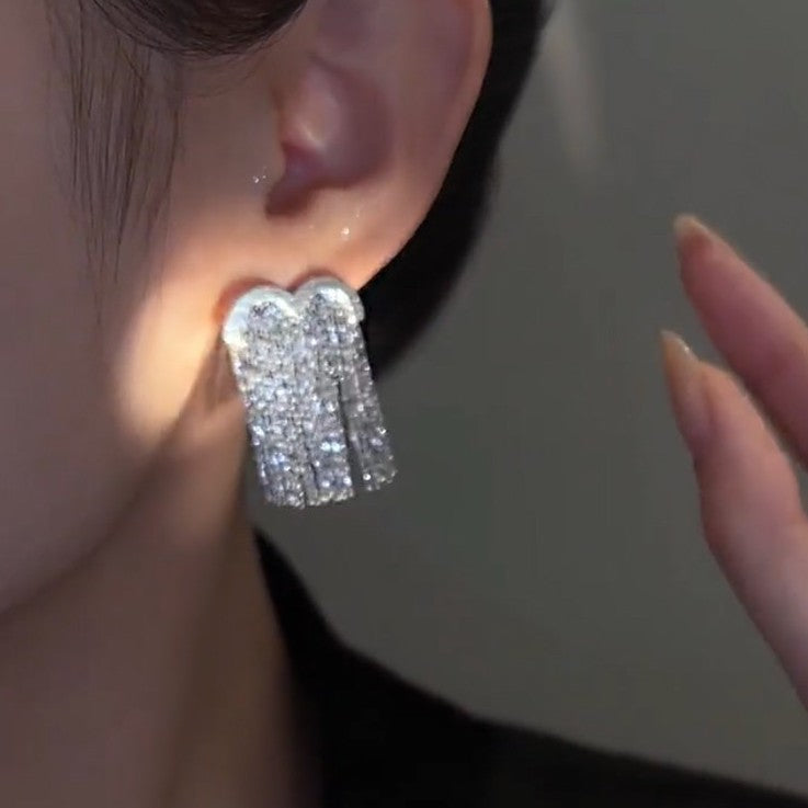 Curved Tassel Earrings