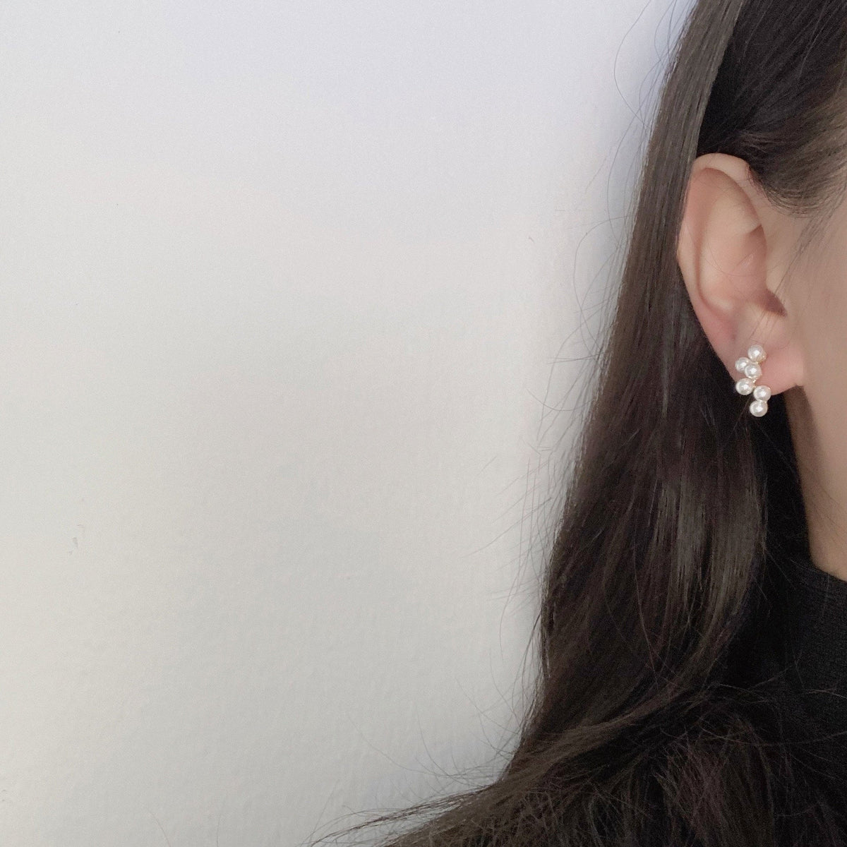 French Sterling Silver Pearl Earrings