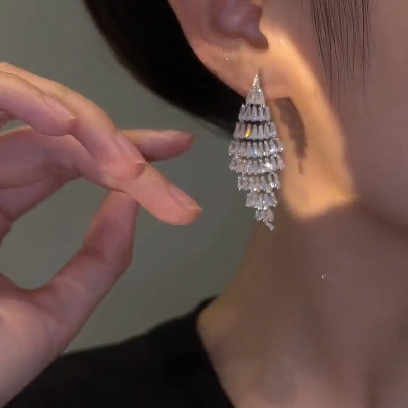 Elegant Zirconia Earrings