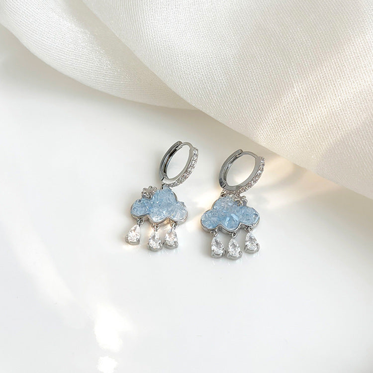 Cute Cloud Zirconia Earrings