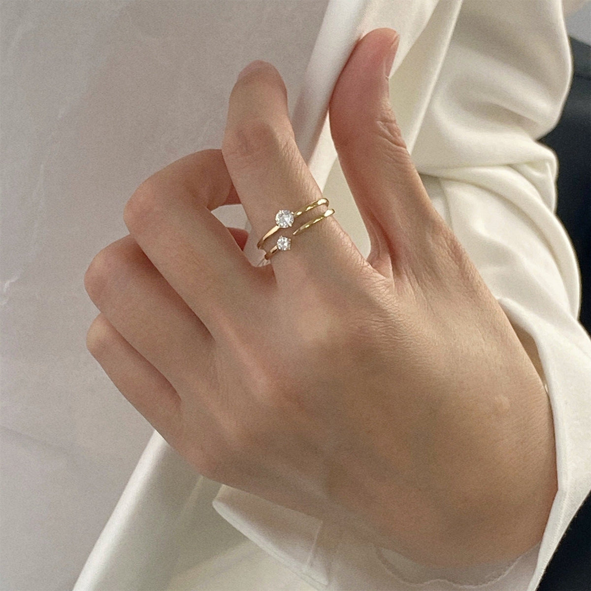 Minimalist Zirconia Ring