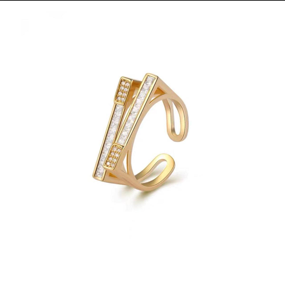 Double Zirconia Mismatch Ring