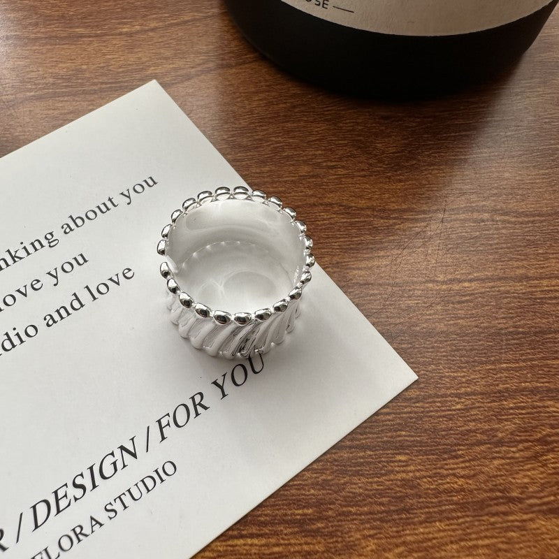 S925 Sterling Silver Curve Ring
