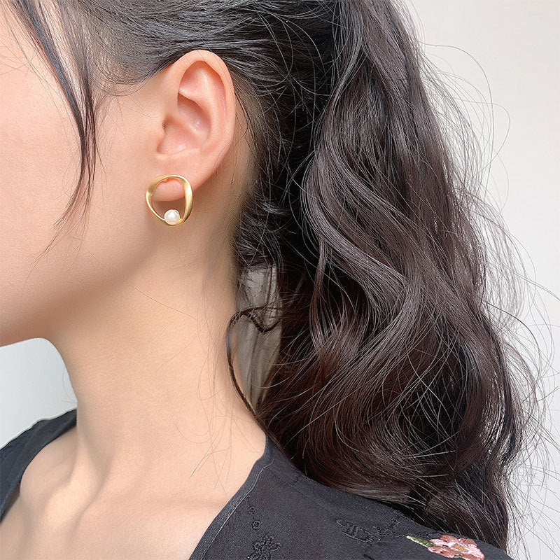 Gold Irregular Earrings