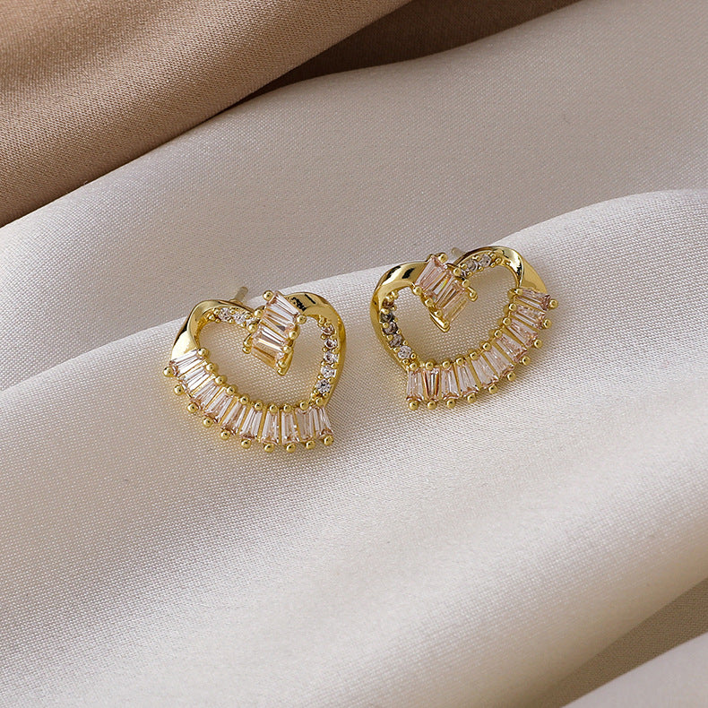 ‘Lovestruck’ Crystal Heart Earrings