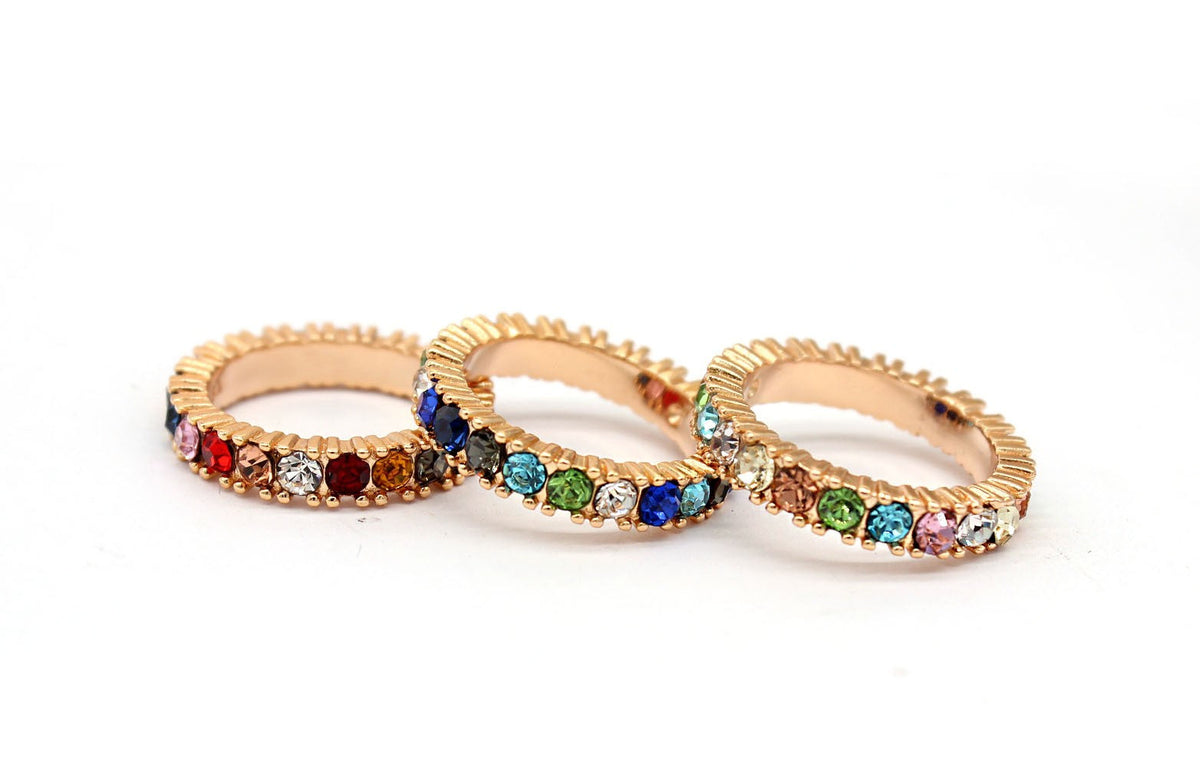 Rainbow Zirconia Ring