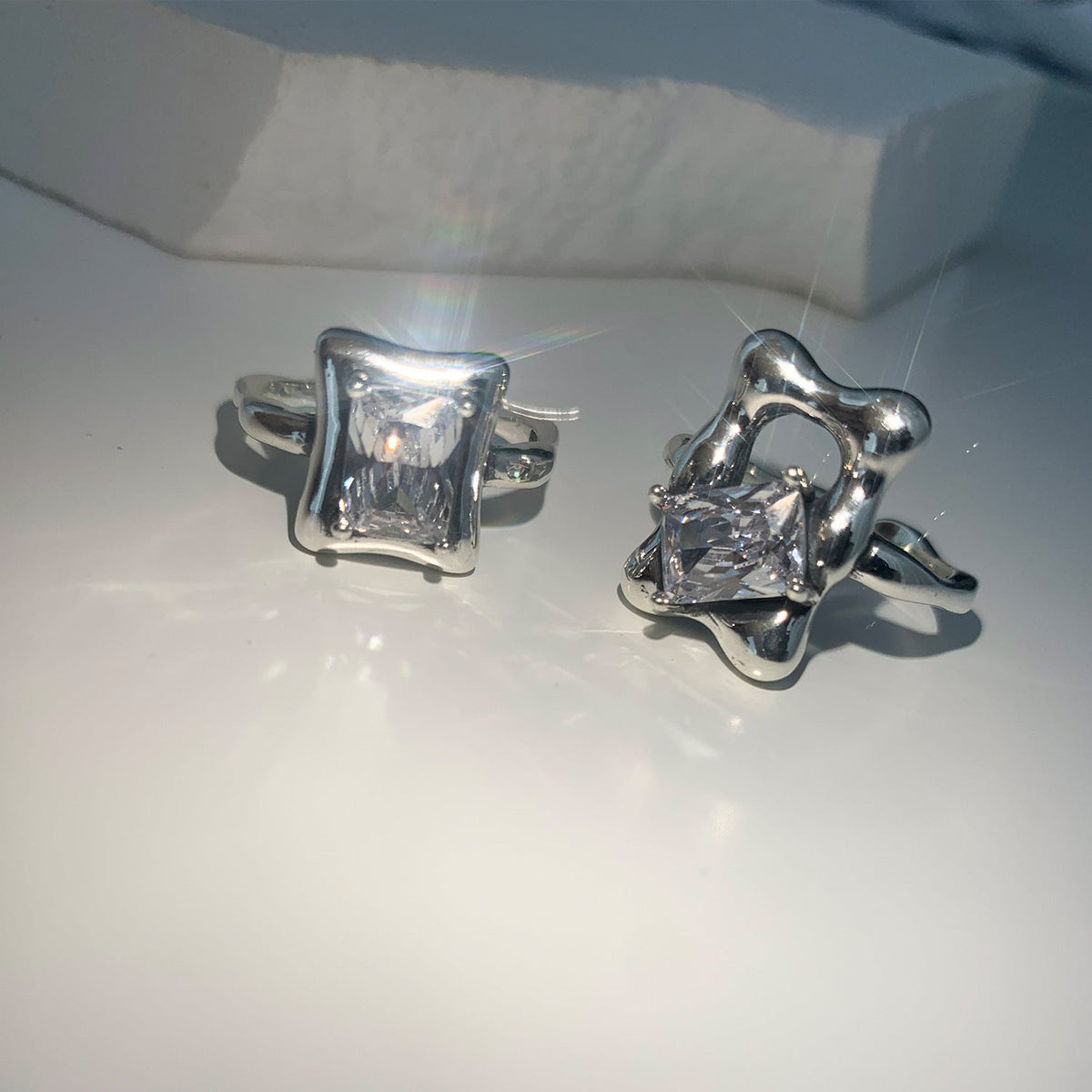 Irregular Zirconia Ring