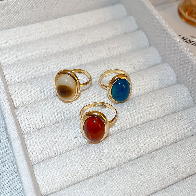 Oval Resin Ring
