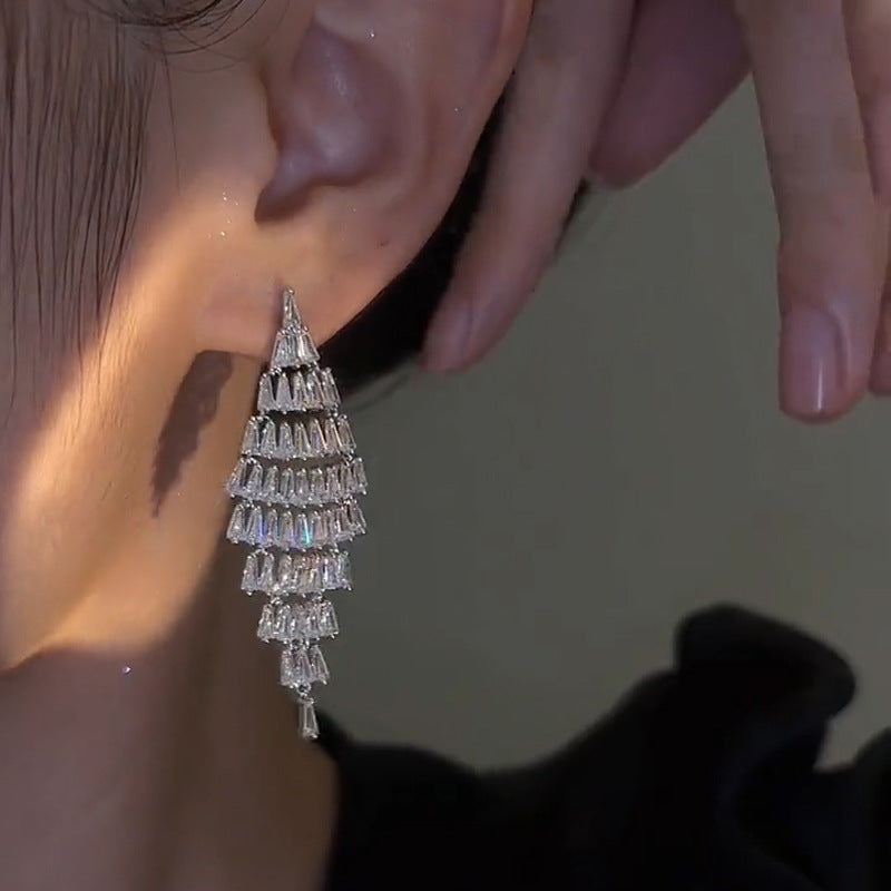 Elegant Zirconia Earrings