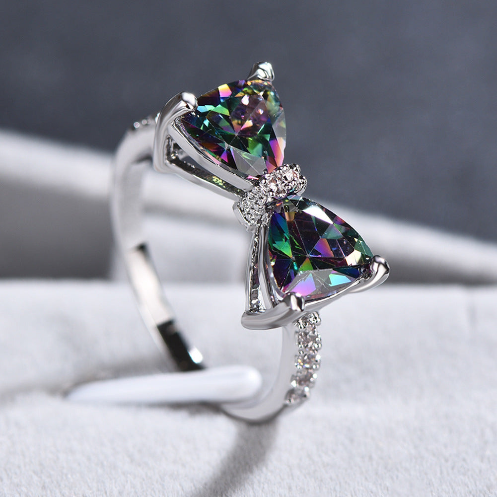 Forget Me Not Bow Ring