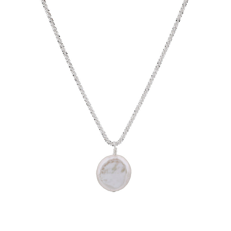 Sterling Silver Baroque Necklace