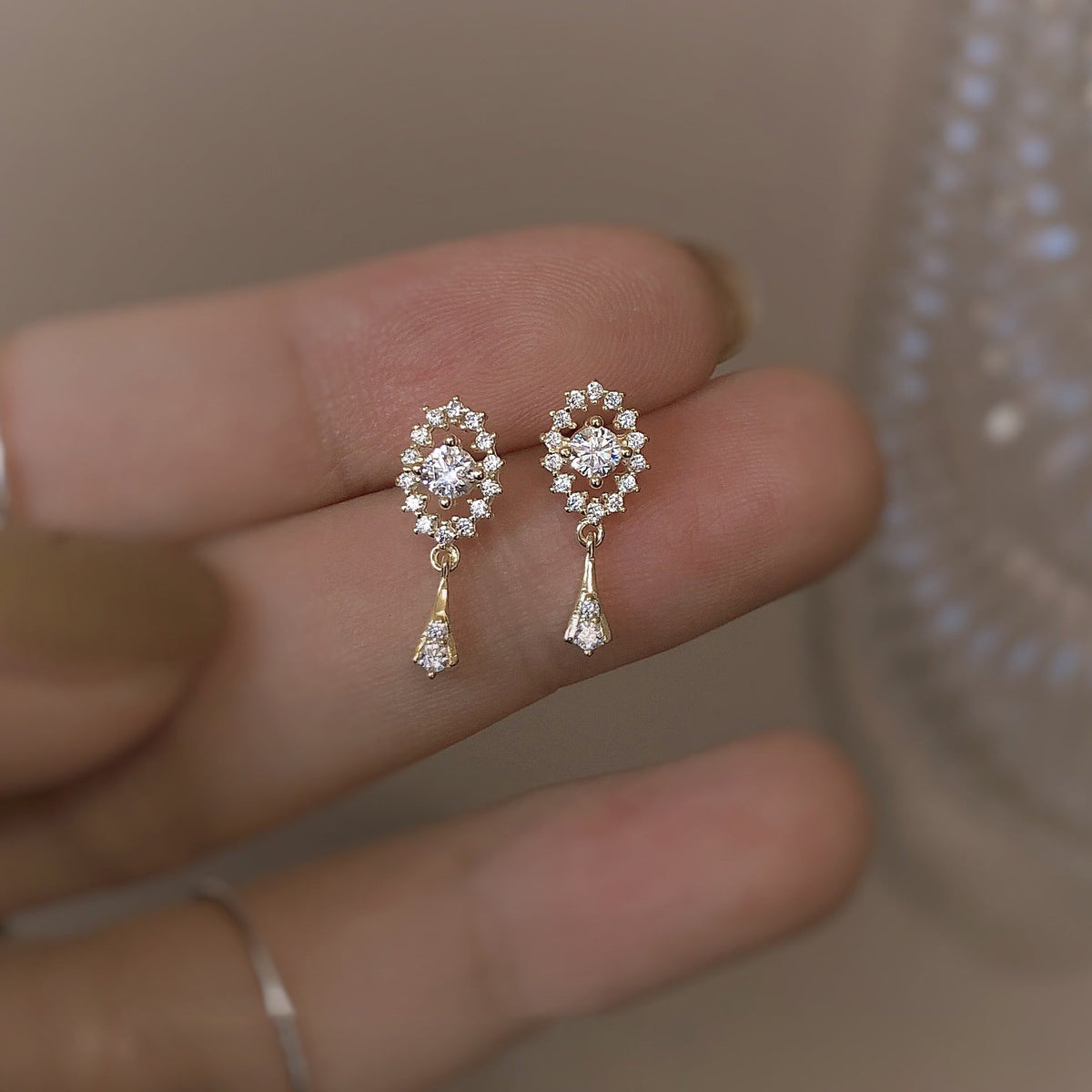 925 Sterling Silver Vintage Elegant Earrings