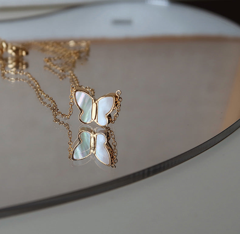 Pearl Butterfly Necklace