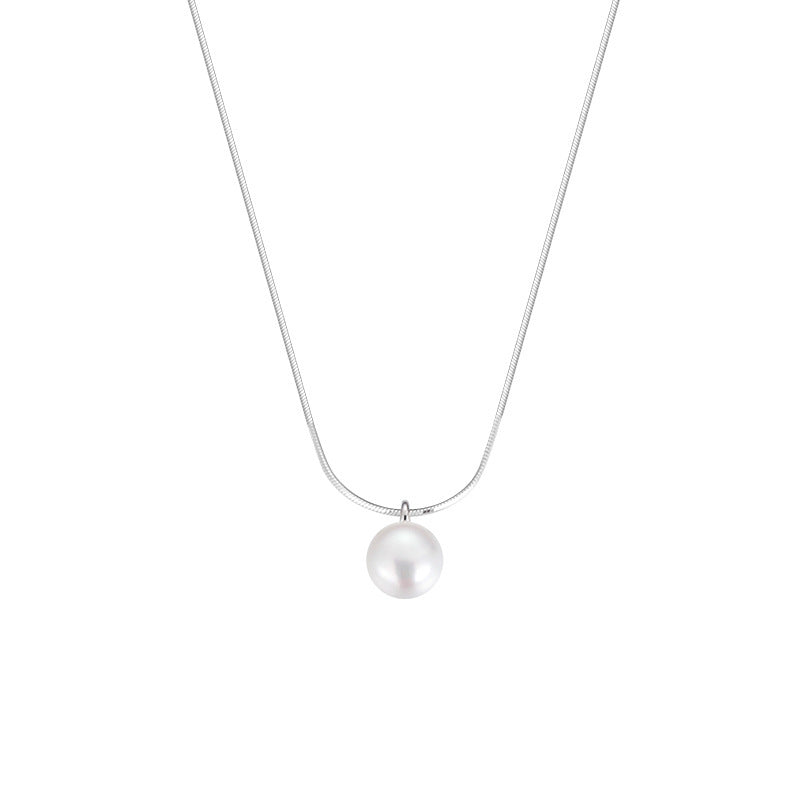 Silver Plated  14kGold Pearl Necklace