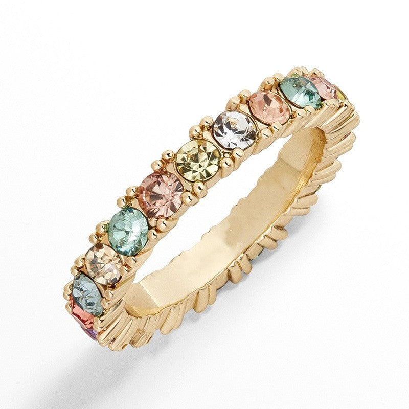 Rainbow Zirconia Ring