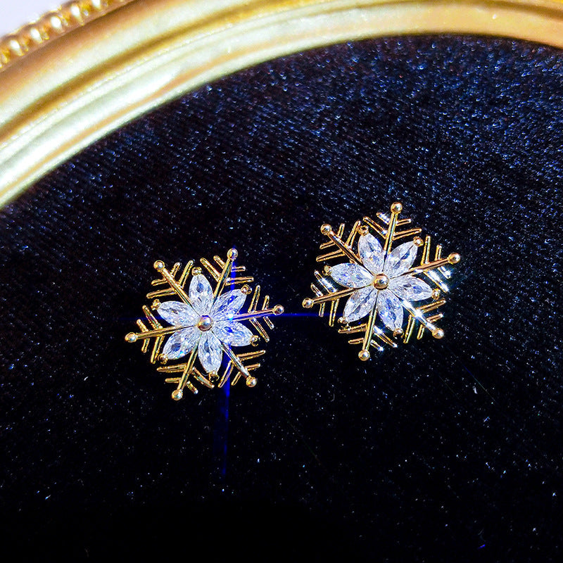 Crystal Snowflake Earrings