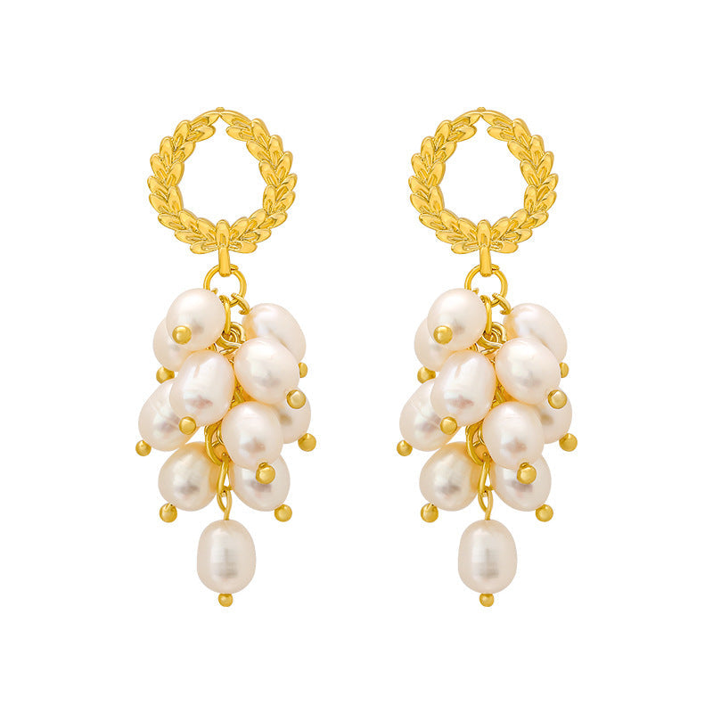 Freshwater Pearl Wheat Earrings