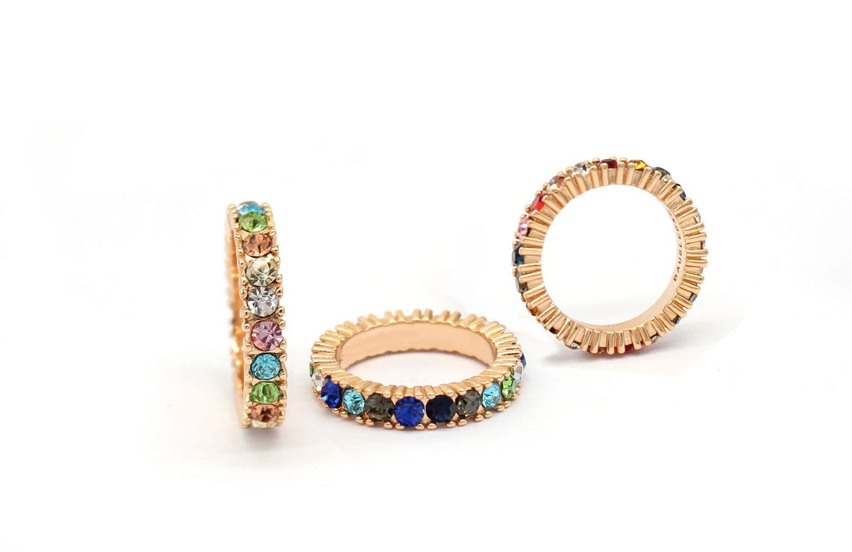 Rainbow Zirconia Ring