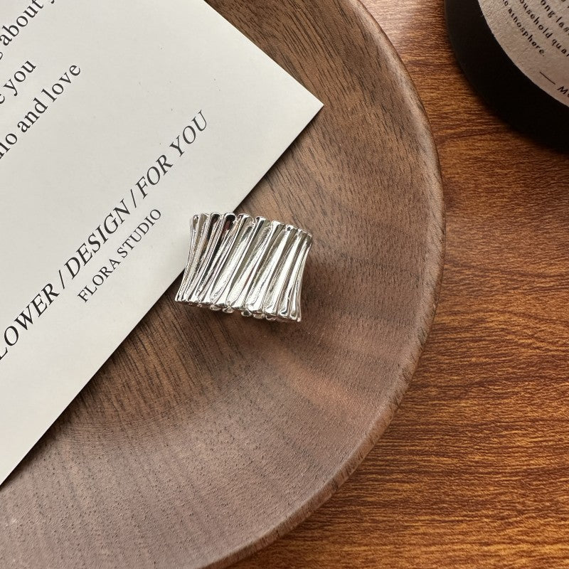 S925 Sterling Silver Curve Ring