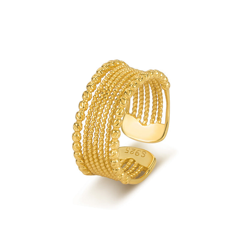 Braided Twist Open Ring
