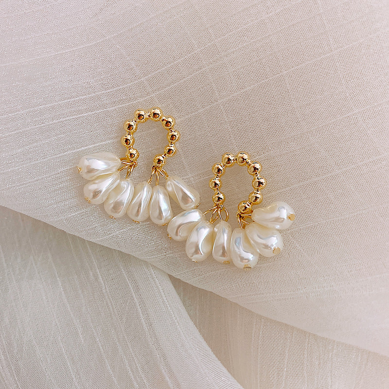 Pearl Hoop Earrings