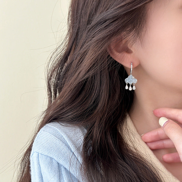 Cute Cloud Zirconia Earrings