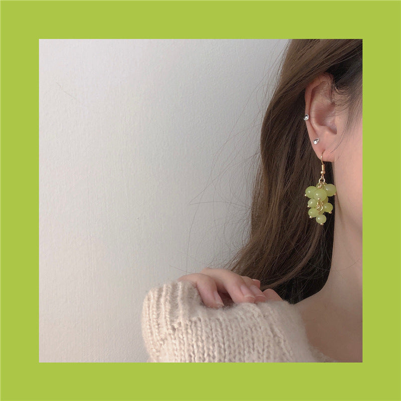 Green Grape Earrings
