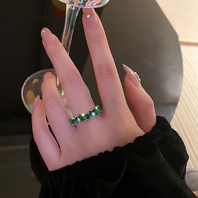 Emerald Zirconia Ring
