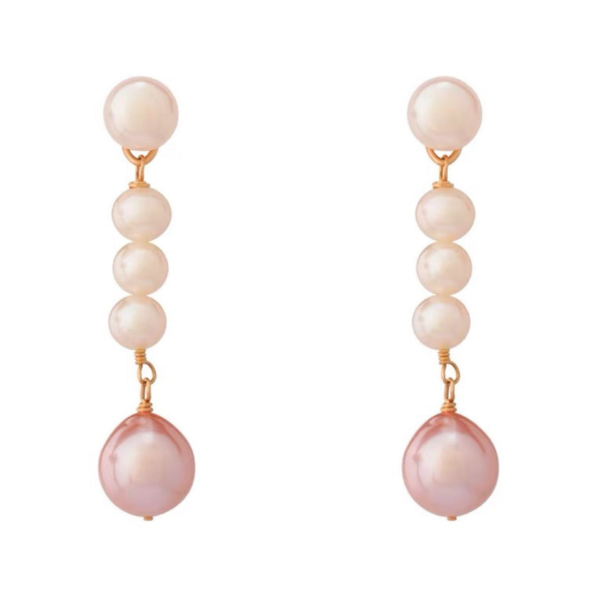 Pink Freshwater Pearl Earrings