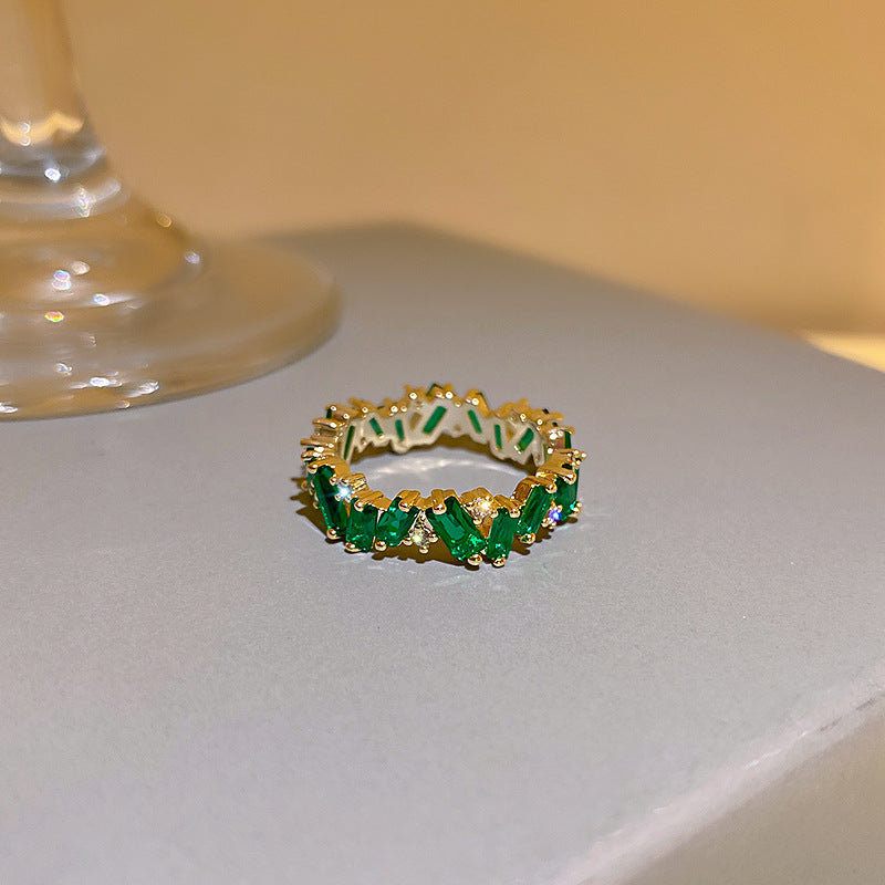 Emerald Zirconia Ring