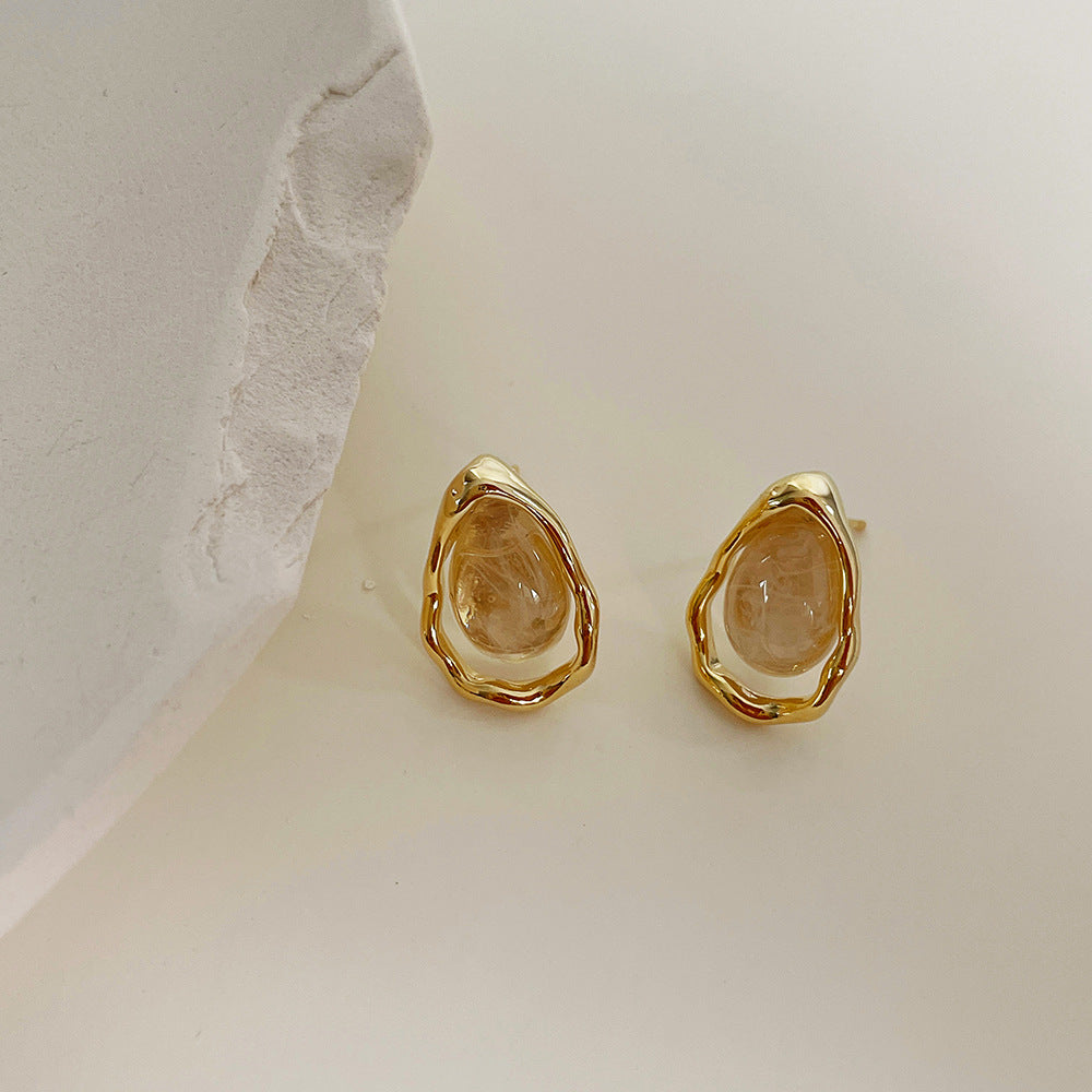 Irregular Small Drop Colored Earrings