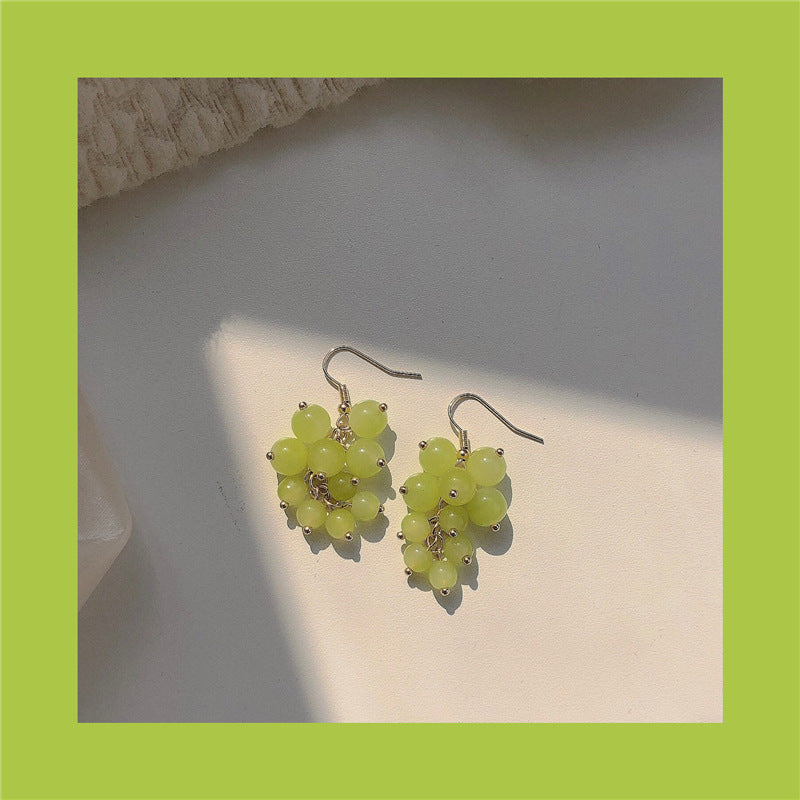 Green Grape Earrings