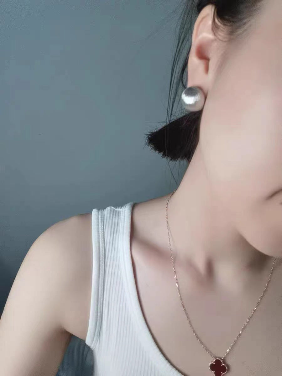 Classic Frosted Orb Earrings