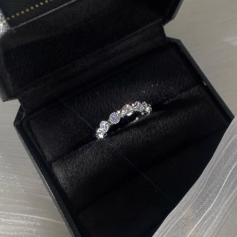 Double Layered Star Surrounding Star Adjustable Ring