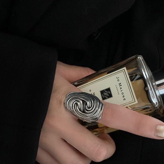 Vintage Floral Geometric Ring